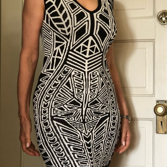 Arden B dress small black and white bodycon - Picture 2 of 6